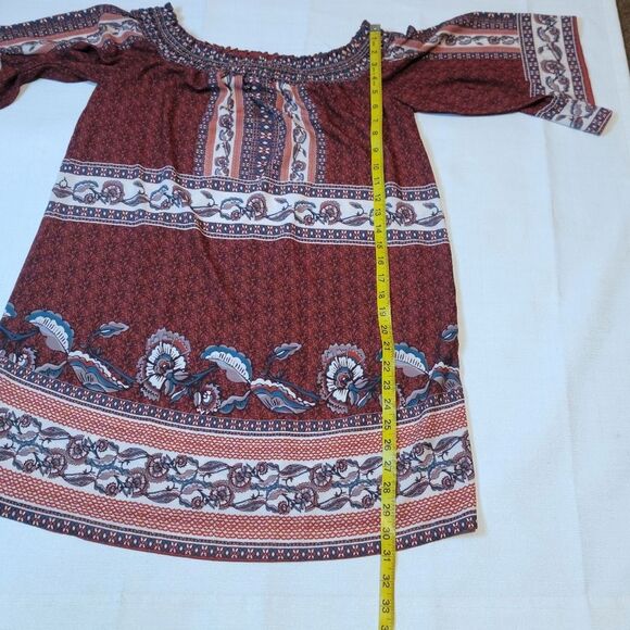 Jealous Tomato Red Boho Dress Size Small - Picture 5 of 9